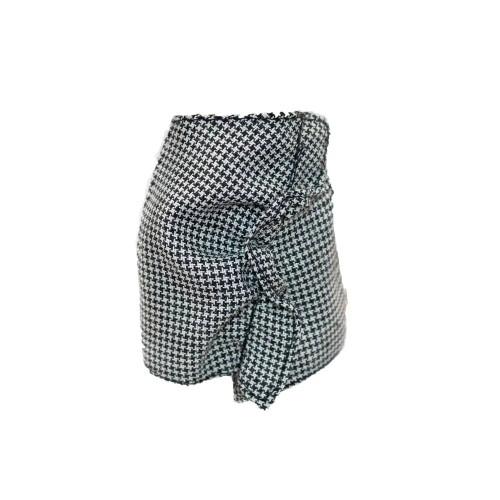 30CM Doll Clothes Fashion Puff Sleeve Tops Short T-shirt Plaid Pleated Skirt For 1/6 Bjd Dolls Accessories Dress Up Doll Gift