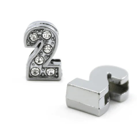 1pcs 8mm Slide Letters Charms Alphabet A-Z Alloy Rhinestone Fit DIY Wristband Bracelet Pet Collar Jewelry Making Women Kids Gift