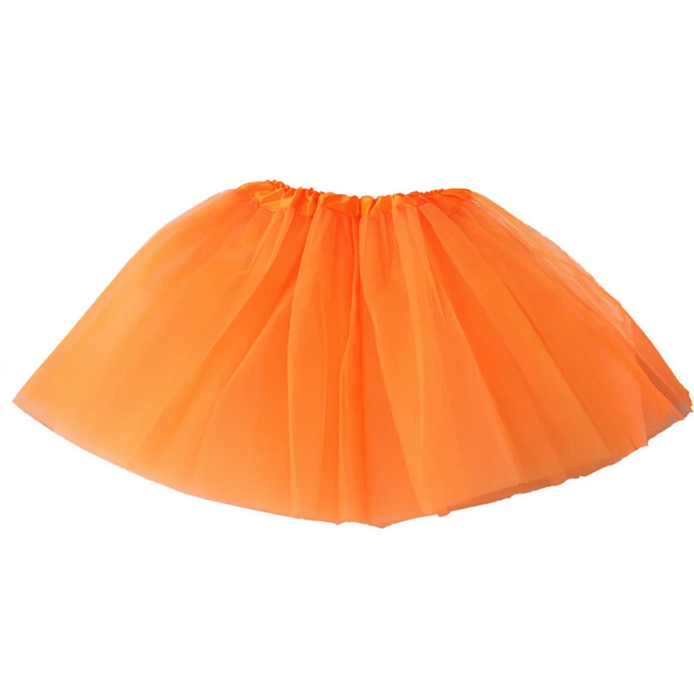1Pc Kids Baby Girls Chiffon Dance Tutu Skirt For Girls Multi-Layers Tulle Toddler Pettiskirt Children Chiffon Skirt length 30cm