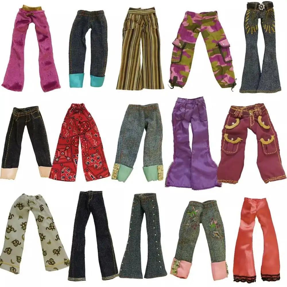 Fashion Doll Elegant Pants 10 Styles Elegant Party Clothes Casual Wears Doll Princess Trousers