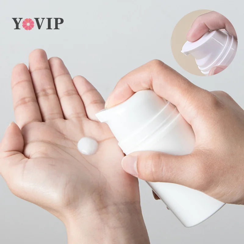 1PC 15/30/50ml Empty Airless Pump Bottles Mini Lotion Vacuum Cosmetic Containers Women Make Up Travel Emulsion Bottle