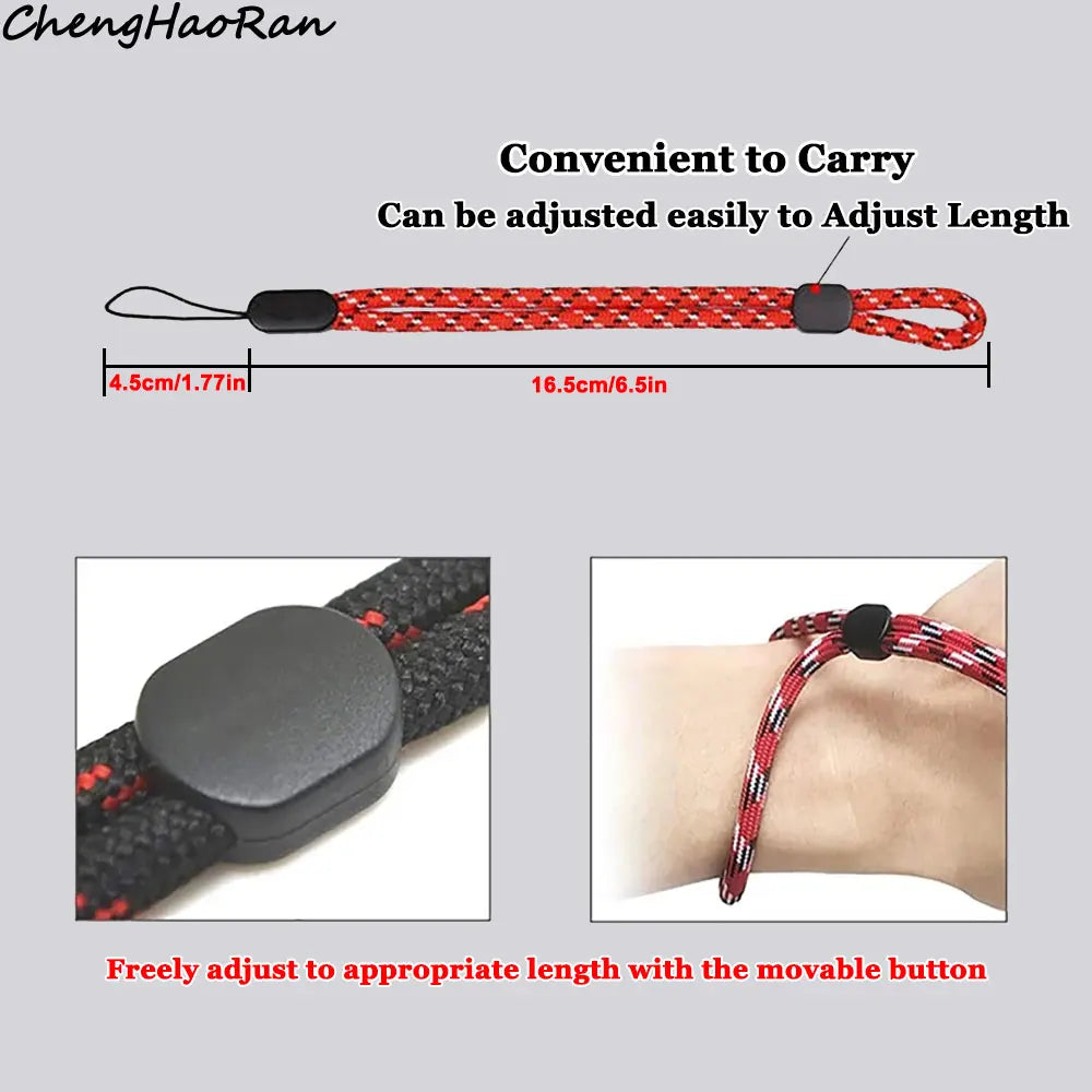 1 Pc Adjustable Hand Wrist Lanyard Strap String For Phone iPhone Samsung USB Flash Drives Keys Keychains DSLR Camera Holders