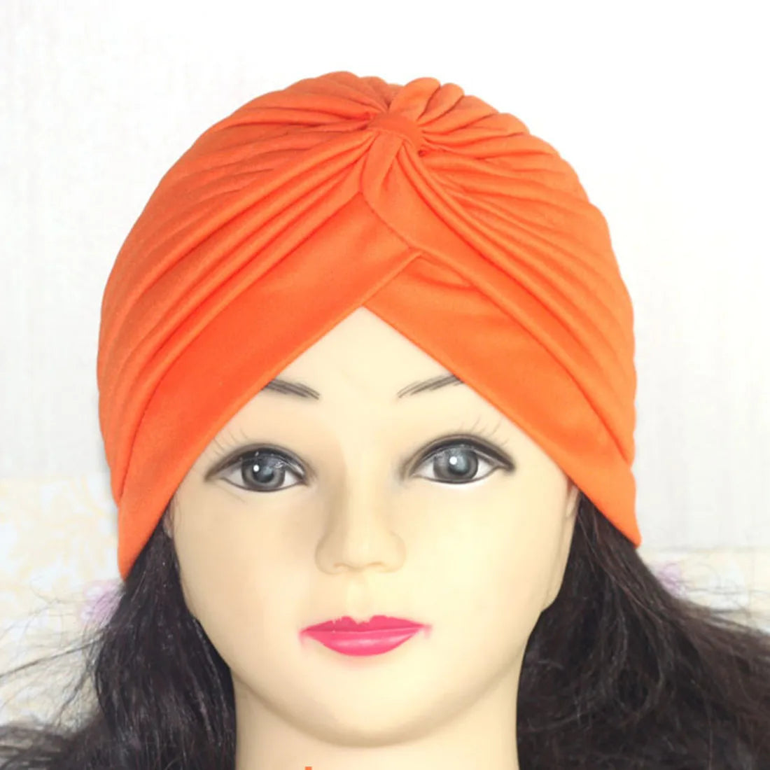 2021 Muslim Cotton Turban Hat With Button Hijab Bonner Head Wrap For Women Indian African Twist Hijab Caps Turbante Mujer