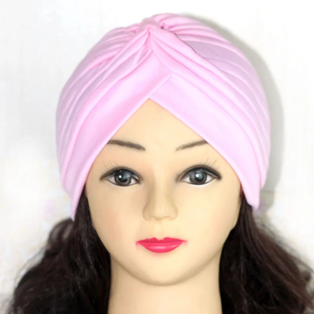 2021 Muslim Cotton Turban Hat With Button Hijab Bonner Head Wrap For Women Indian African Twist Hijab Caps Turbante Mujer