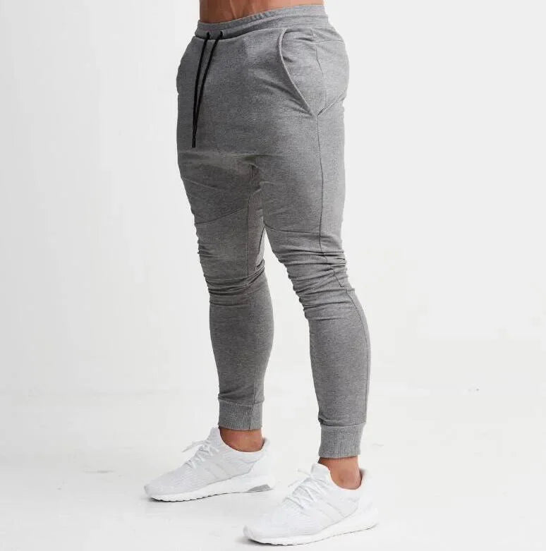Men Long Pants Pencil Pant Casual Elastic Waist Lace Up Simple Slim Fit Splice Regular Autumn Winter 2024 Straight Trousers