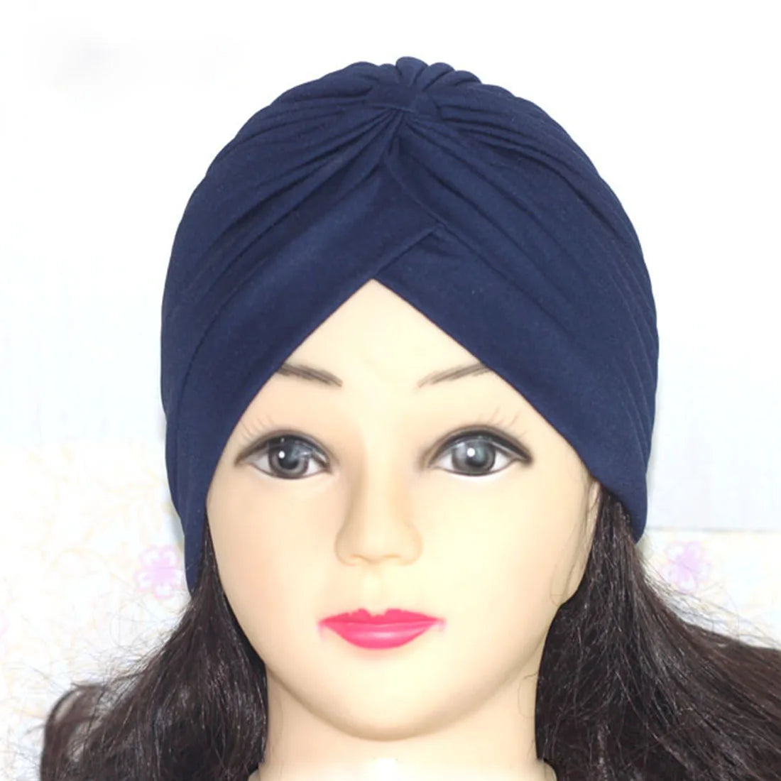 2021 Muslim Cotton Turban Hat With Button Hijab Bonner Head Wrap For Women Indian African Twist Hijab Caps Turbante Mujer