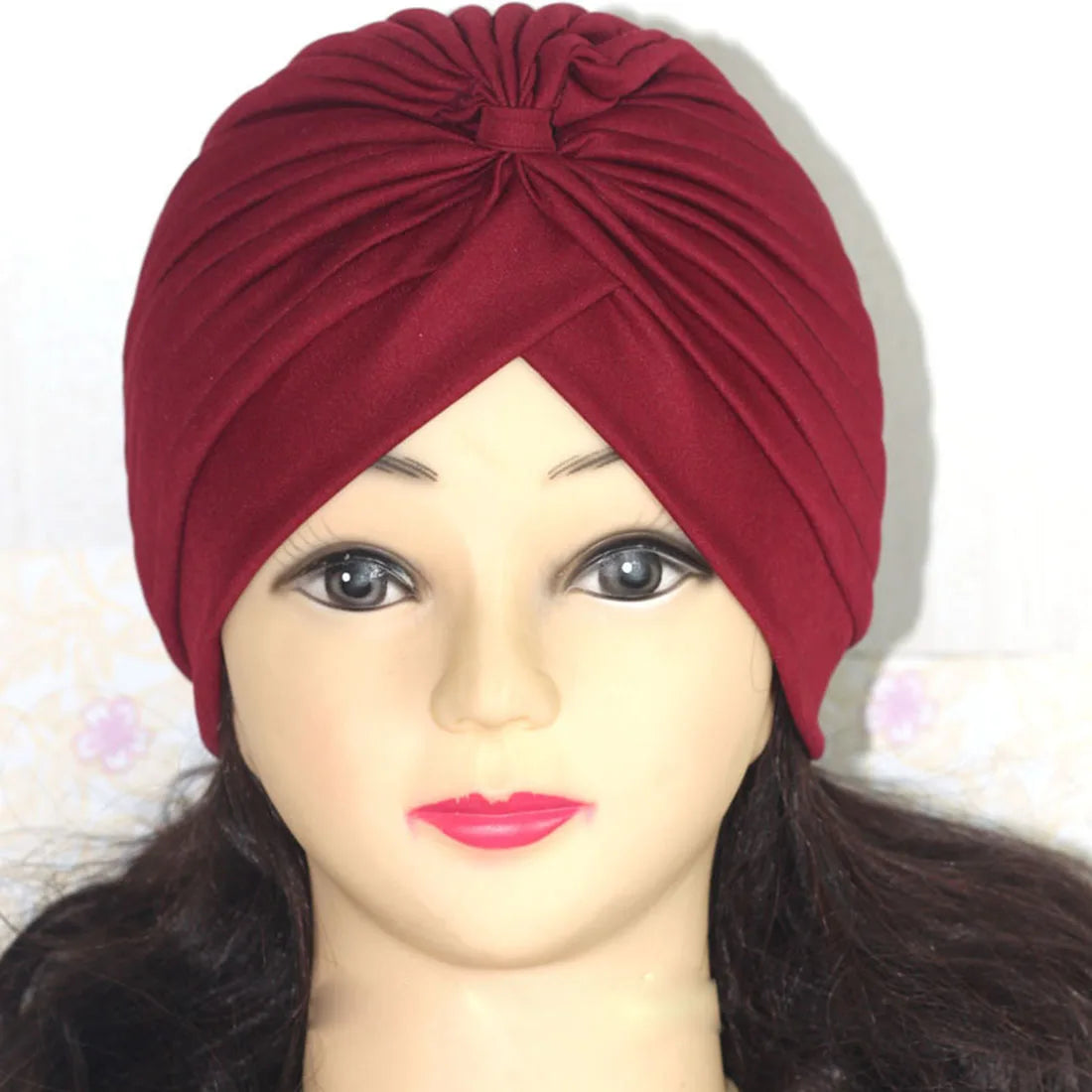 2021 Muslim Cotton Turban Hat With Button Hijab Bonner Head Wrap For Women Indian African Twist Hijab Caps Turbante Mujer