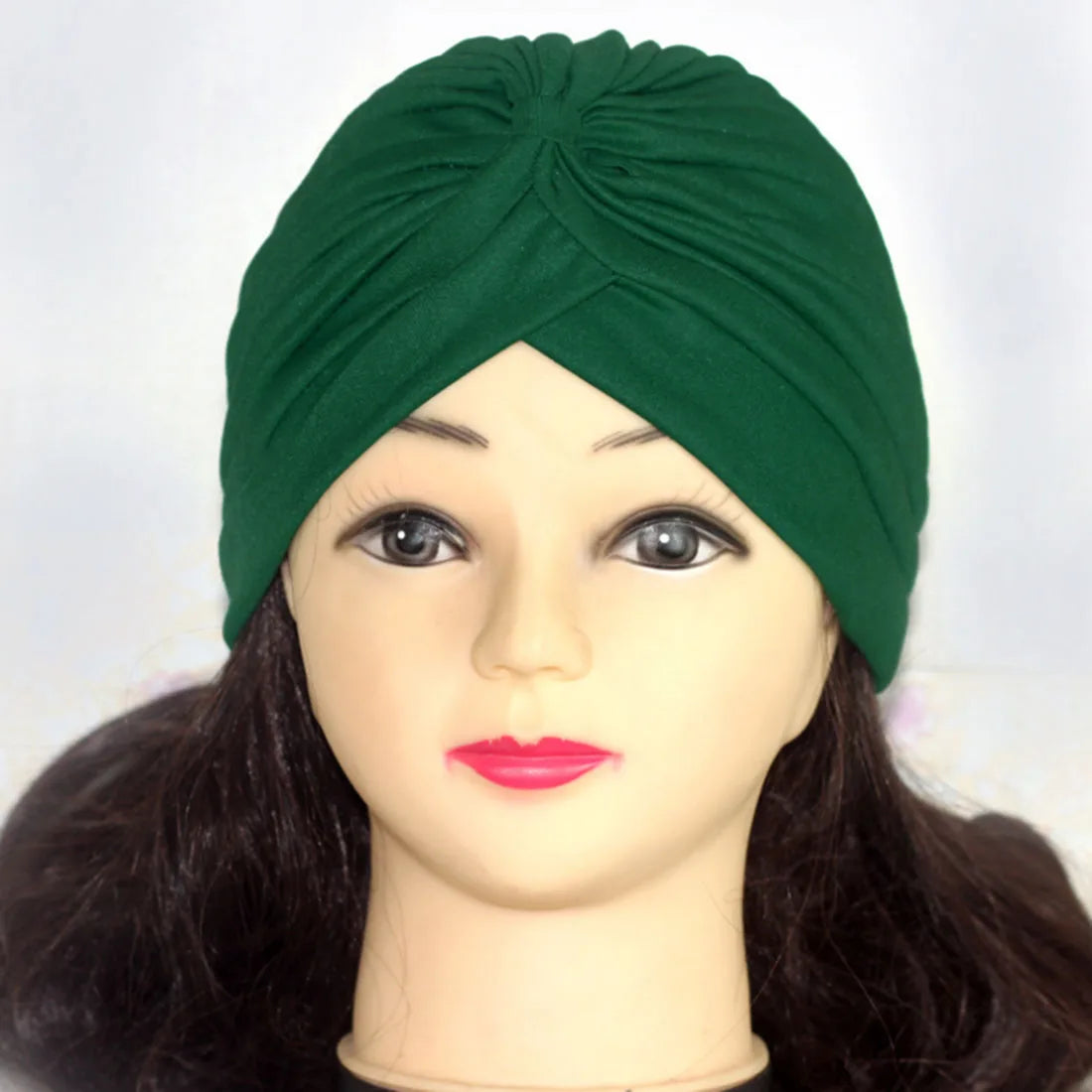 2021 Muslim Cotton Turban Hat With Button Hijab Bonner Head Wrap For Women Indian African Twist Hijab Caps Turbante Mujer