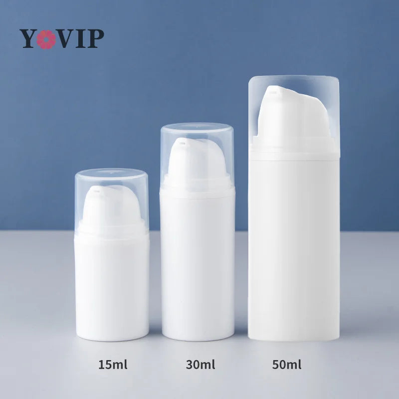 1PC 15/30/50ml Empty Airless Pump Bottles Mini Lotion Vacuum Cosmetic Containers Women Make Up Travel Emulsion Bottle
