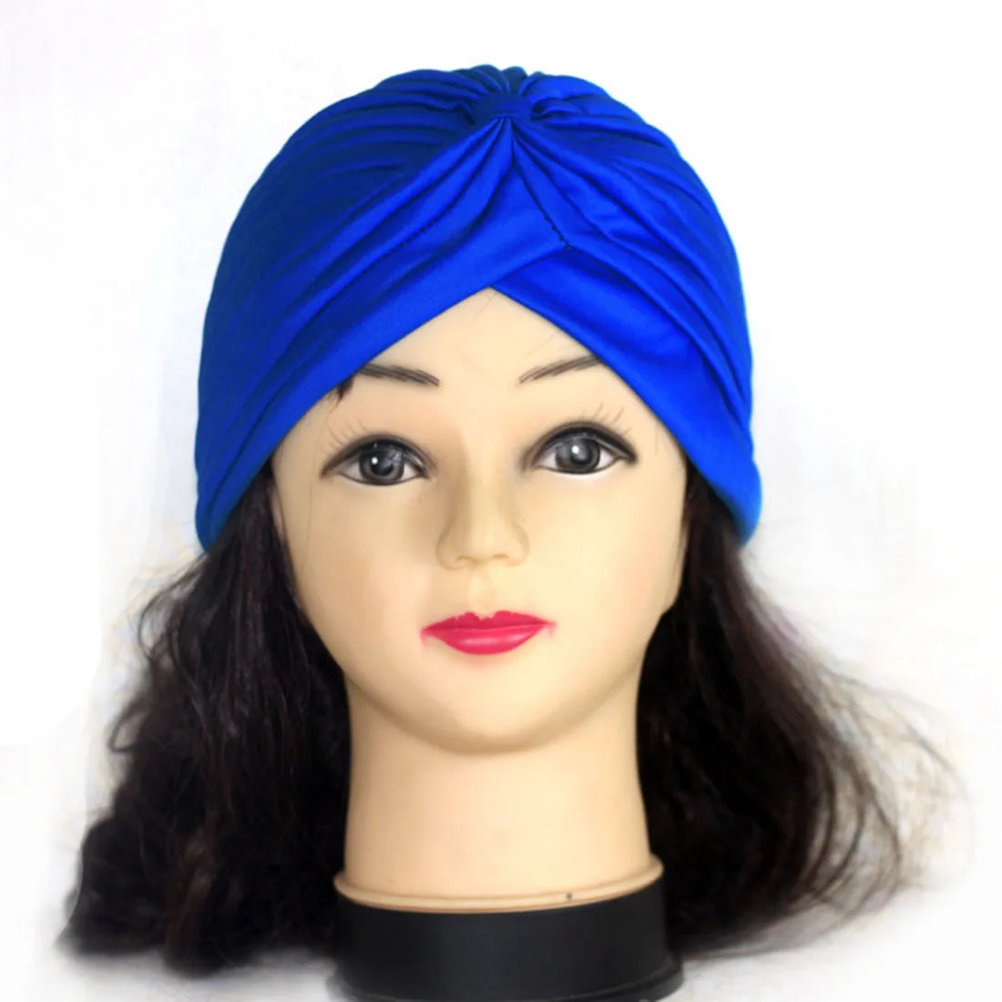 2021 Muslim Cotton Turban Hat With Button Hijab Bonner Head Wrap For Women Indian African Twist Hijab Caps Turbante Mujer