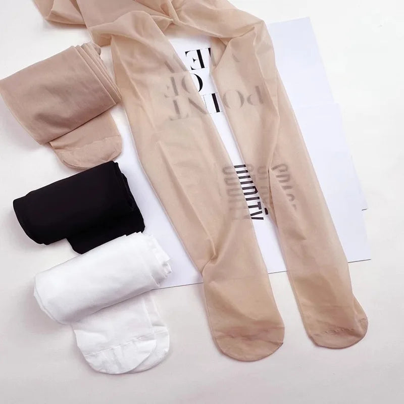 1 Pair Summer Kids Pantyhose for Girls Fashion Solid Color Series Ballet Tights for Girls Soft Thin Breathable Leggings Stocking