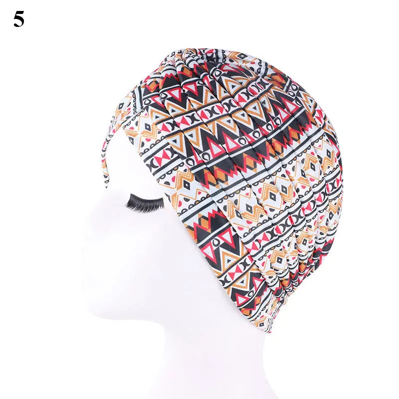 2021 Muslim Cotton Turban Hat With Button Hijab Bonner Head Wrap For Women Indian African Twist Hijab Caps Turbante Mujer