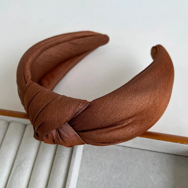 Autumn Dark Color Sponge Knot Hairband Headband Adult Hair Accessories Hair Jewley