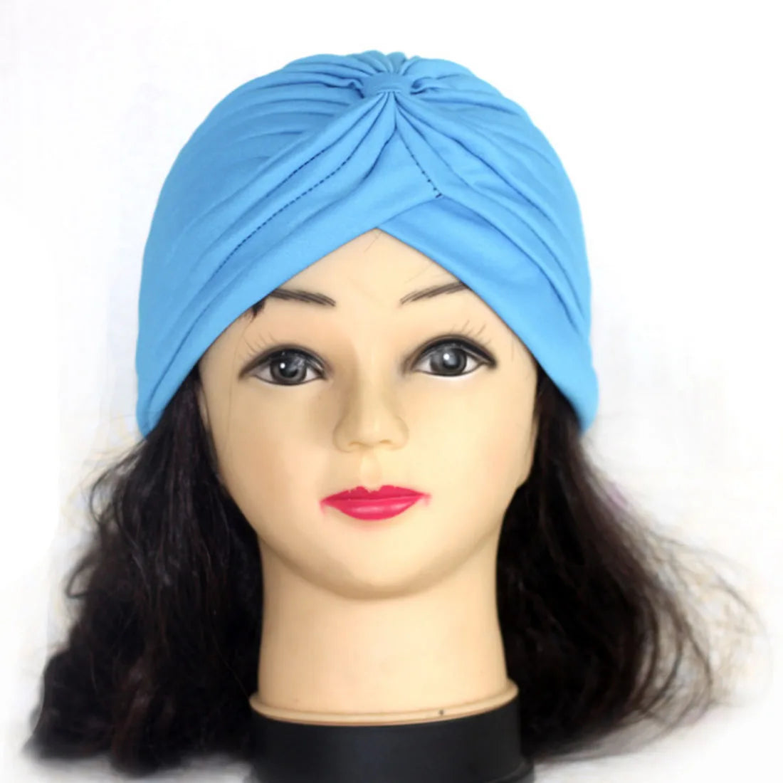 2021 Muslim Cotton Turban Hat With Button Hijab Bonner Head Wrap For Women Indian African Twist Hijab Caps Turbante Mujer