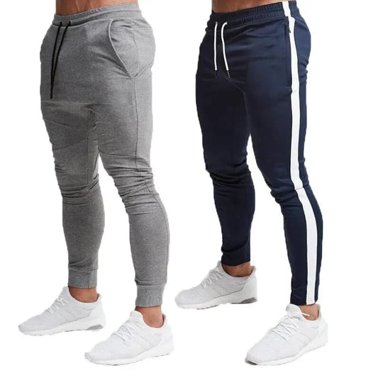 Men Long Pants Pencil Pant Casual Elastic Waist Lace Up Simple Slim Fit Splice Regular Autumn Winter 2024 Straight Trousers