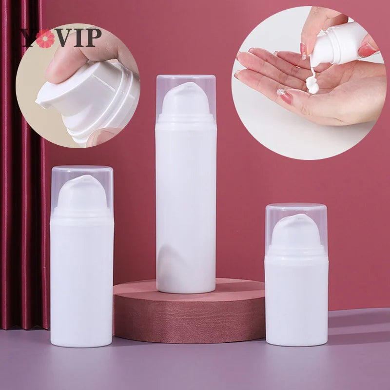 1PC 15/30/50ml Empty Airless Pump Bottles Mini Lotion Vacuum Cosmetic Containers Women Make Up Travel Emulsion Bottle