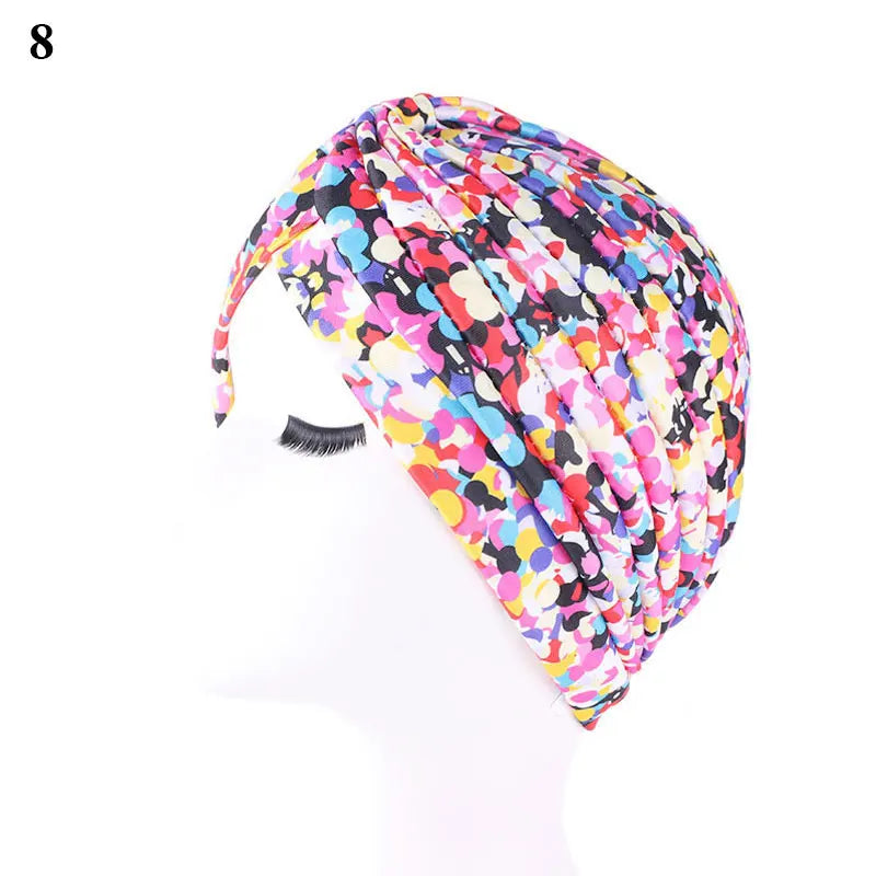2021 Muslim Cotton Turban Hat With Button Hijab Bonner Head Wrap For Women Indian African Twist Hijab Caps Turbante Mujer