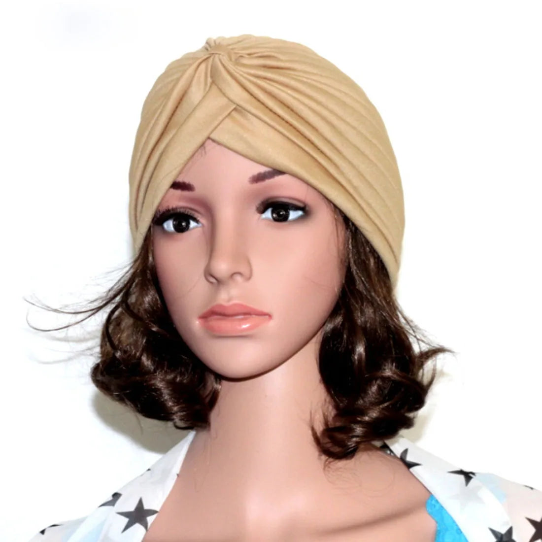 2021 Muslim Cotton Turban Hat With Button Hijab Bonner Head Wrap For Women Indian African Twist Hijab Caps Turbante Mujer