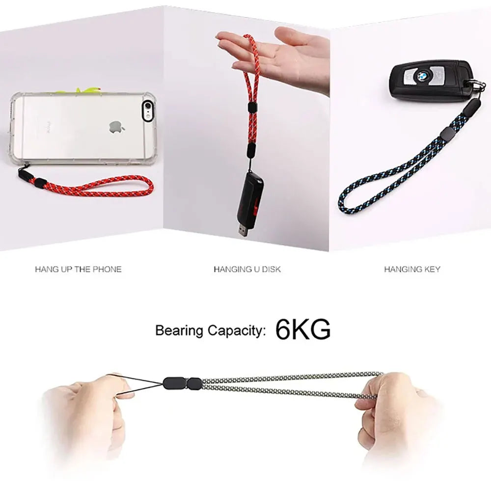 1 Pc Adjustable Hand Wrist Lanyard Strap String For Phone iPhone Samsung USB Flash Drives Keys Keychains DSLR Camera Holders
