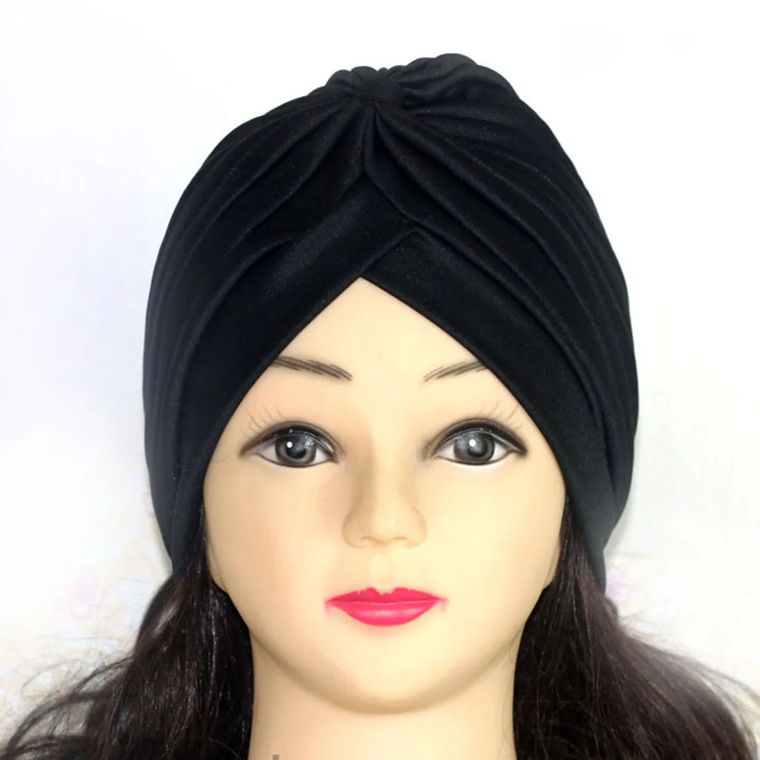 2021 Muslim Cotton Turban Hat With Button Hijab Bonner Head Wrap For Women Indian African Twist Hijab Caps Turbante Mujer