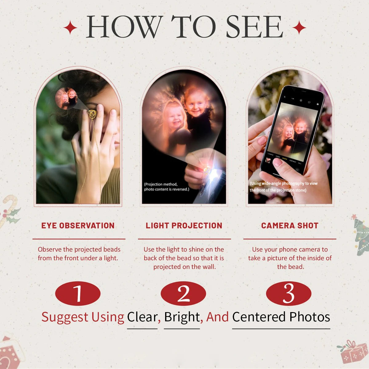 Custom Bracelets with Picture inside Customized Projection Bracelets with Photos Bracelet Personalized Photo Memorial Gifts 2025