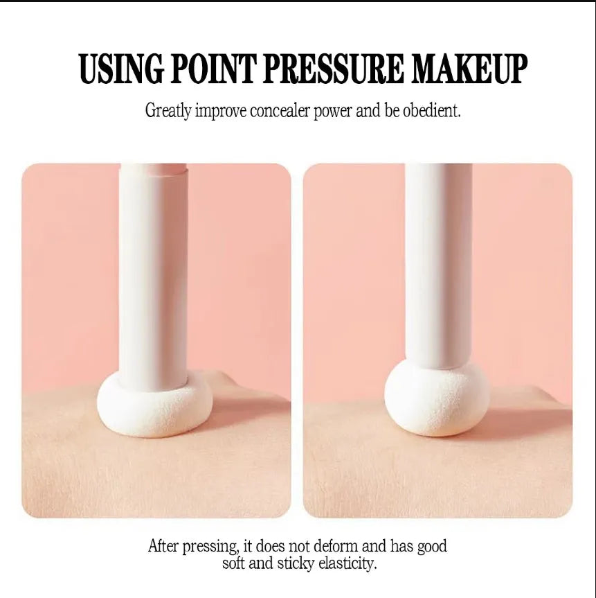 Soft Makeup Brushes Sponge Concealer Brush Lipstick Lip Powder Puff Wet Dry Use Foundation Contour Cosmetic Tools