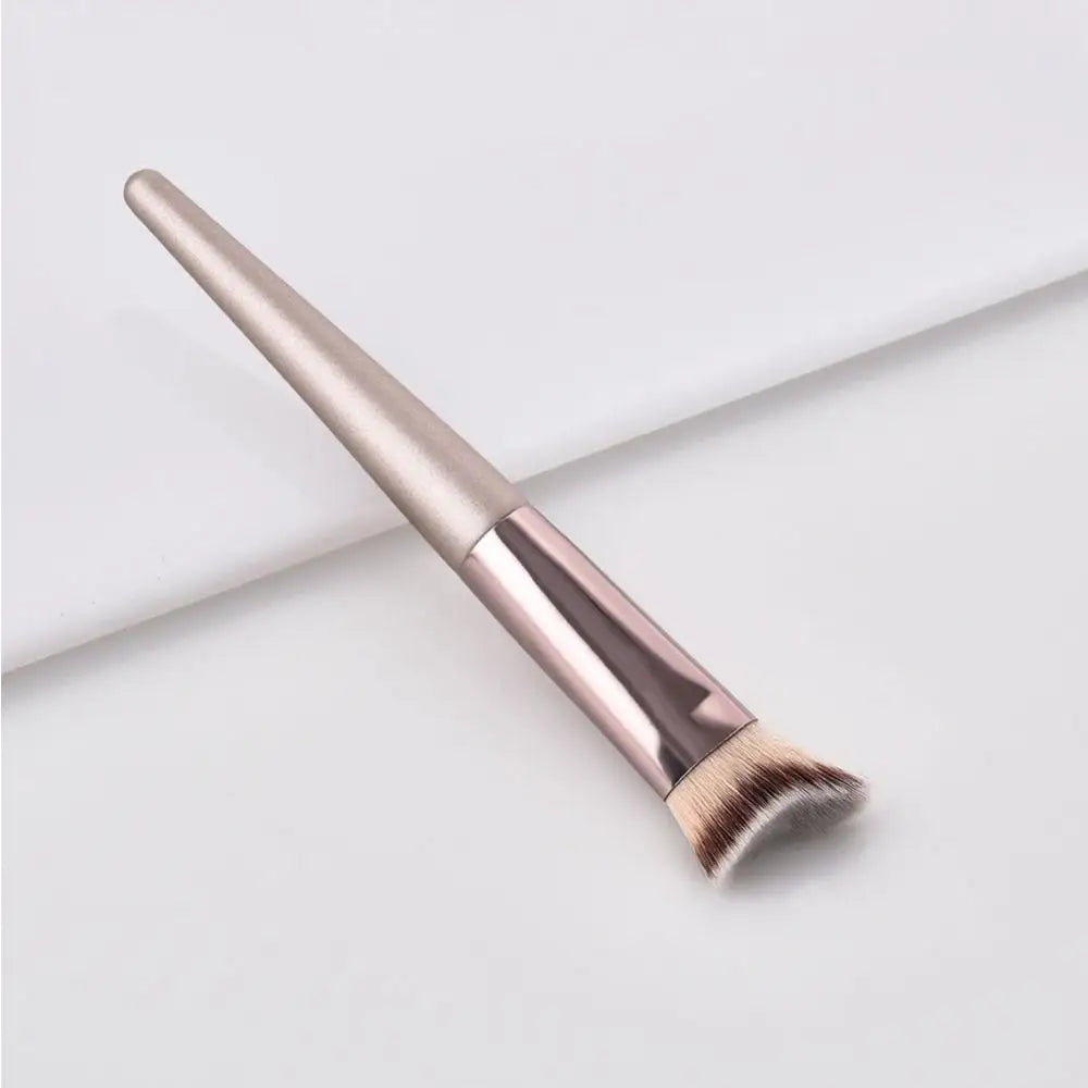 Luxury Champagne Makeup Brushes Powder Blush Eyeshadow Eyelash Concealer Lip Eye Blending Brush Make Up Brushes Set