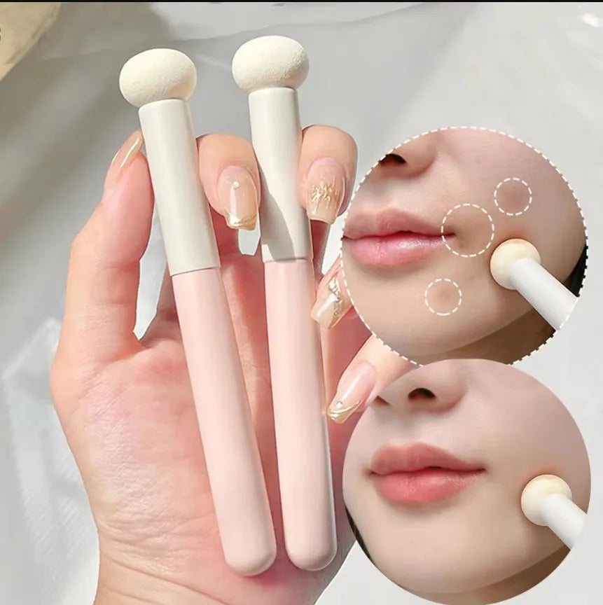 Soft Makeup Brushes Sponge Concealer Brush Lipstick Lip Powder Puff Wet Dry Use Foundation Contour Cosmetic Tools
