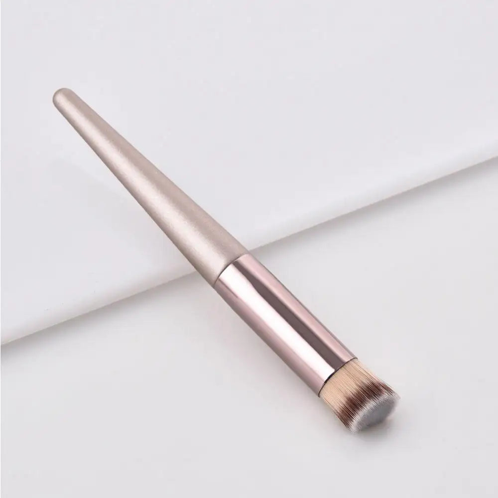 Luxury Champagne Makeup Brushes Powder Blush Eyeshadow Eyelash Concealer Lip Eye Blending Brush Make Up Brushes Set