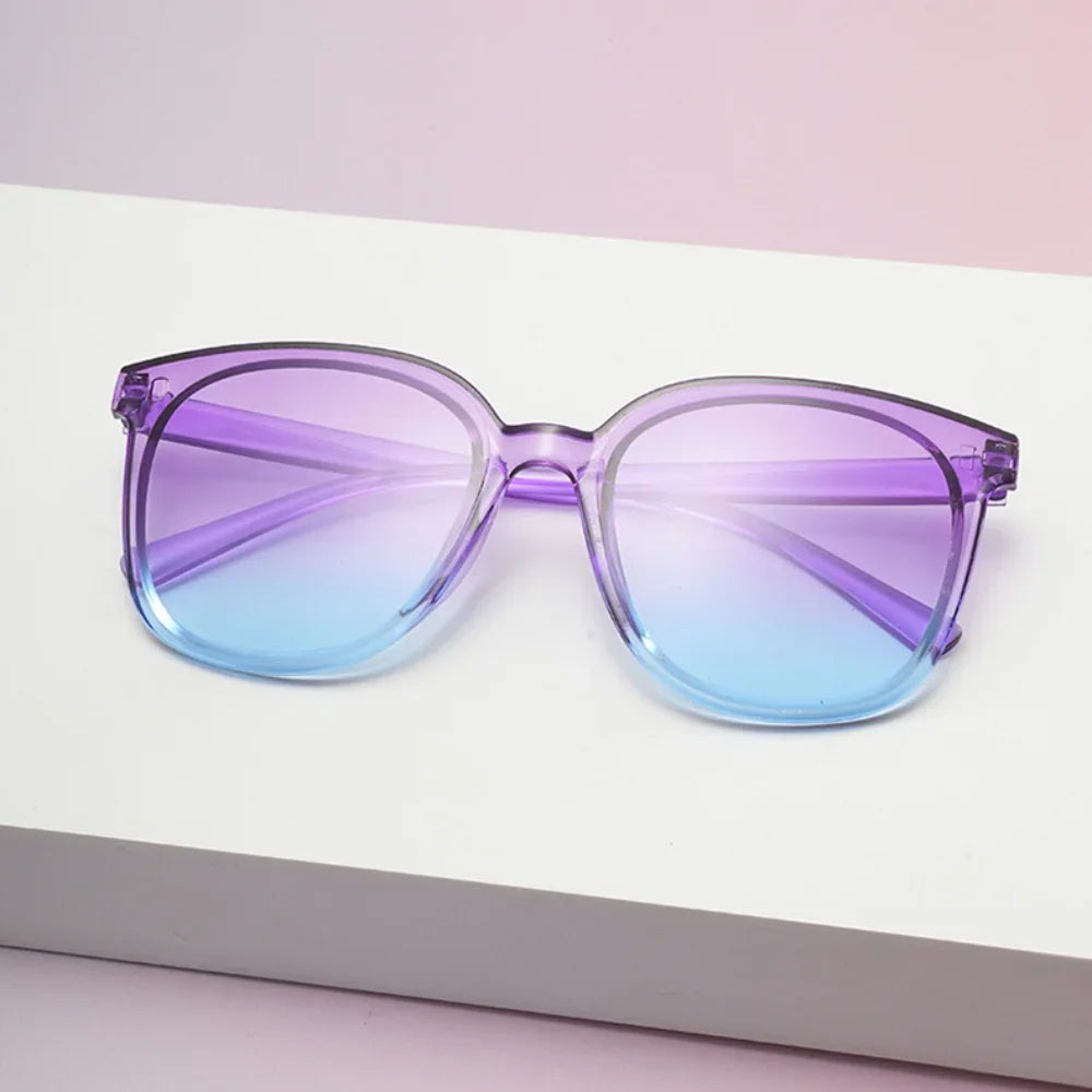 Fashion Jelly Gradient Square-shaped Lenses Sunglasses Outdoor Sun Protection Shades Colorful Sun Glasses Goggles 2025 New