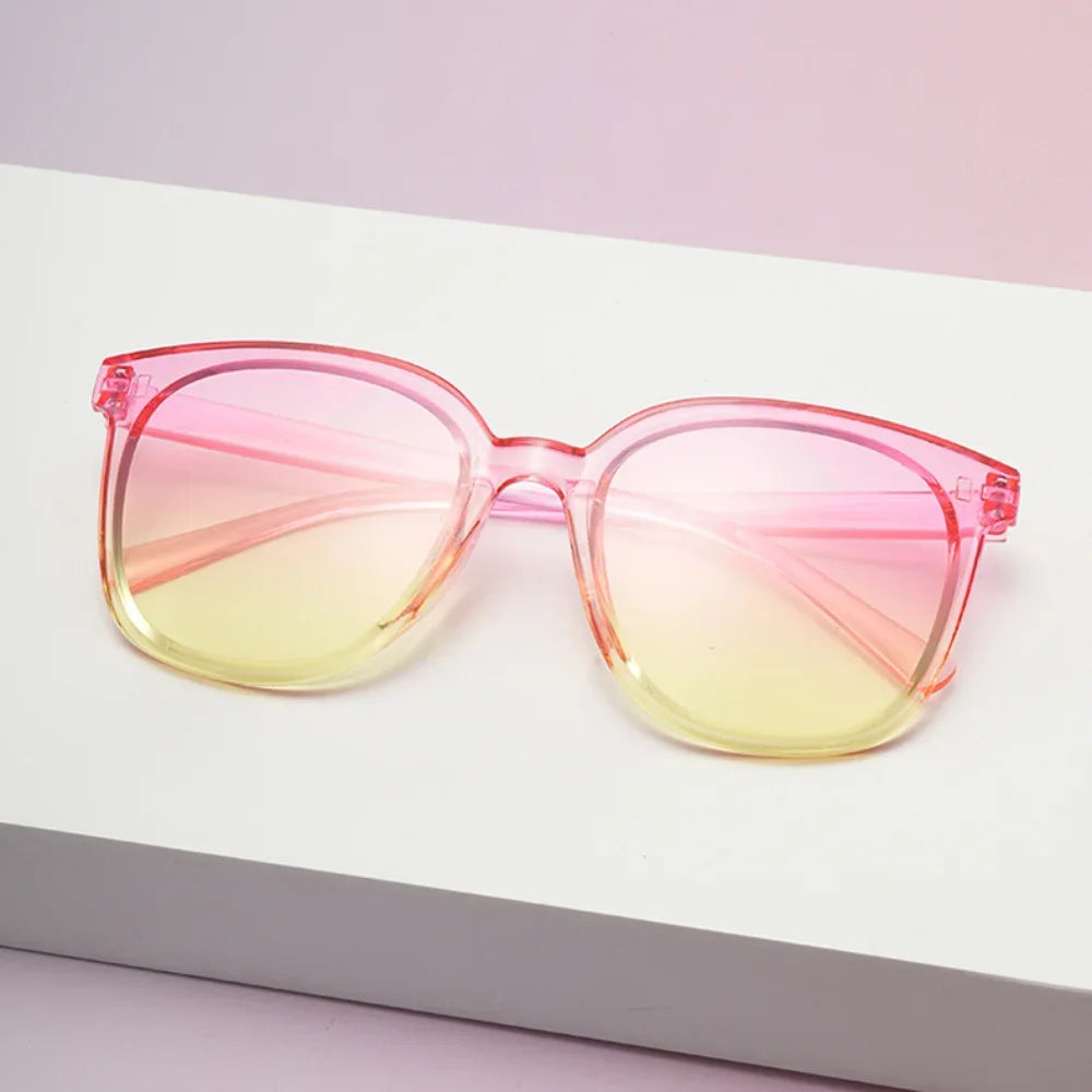 Fashion Jelly Gradient Square-shaped Lenses Sunglasses Outdoor Sun Protection Shades Colorful Sun Glasses Goggles 2025 New