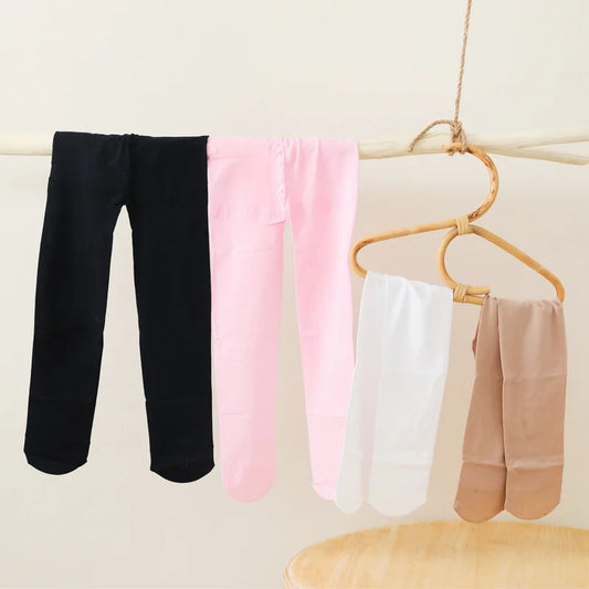 1 Pair Summer Kids Pantyhose for Girls Fashion Solid Color Series Ballet Tights for Girls Soft Thin Breathable Leggings Stocking