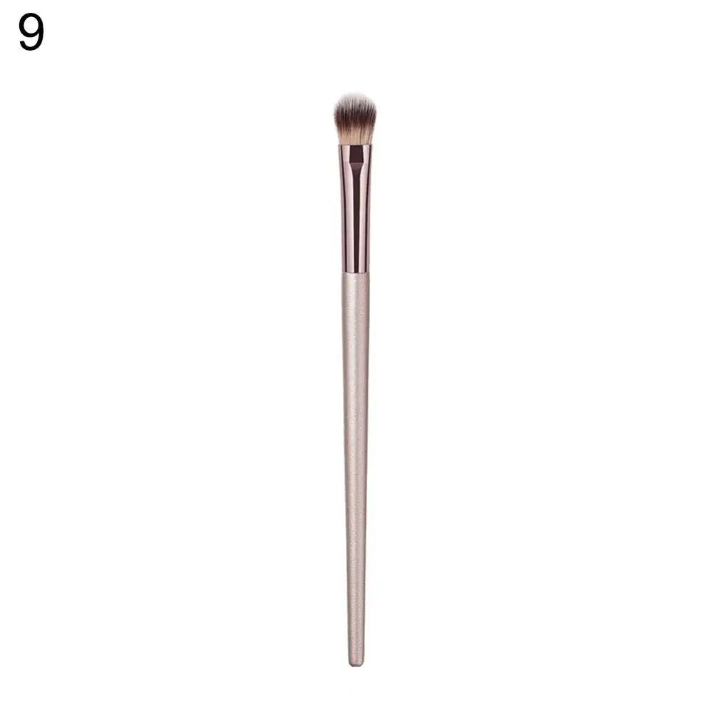 Luxury Champagne Makeup Brushes Powder Blush Eyeshadow Eyelash Concealer Lip Eye Blending Brush Make Up Brushes Set