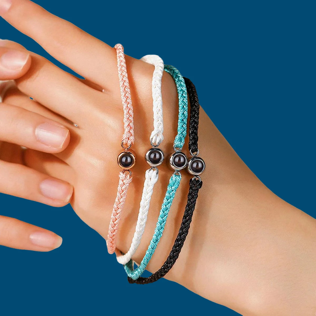 Custom Bracelets with Picture inside Customized Projection Bracelets with Photos Bracelet Personalized Photo Memorial Gifts 2025