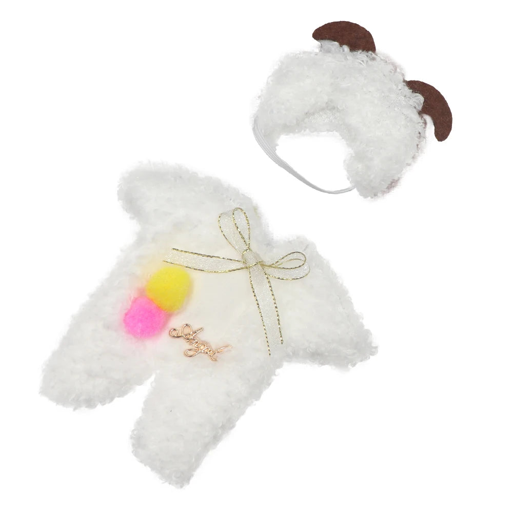 New Clothes For dolls 16 cm 15cm Bjd Clothes Hat Short Sweater Skirt For Mini Doll 1/8 1/12 6inch Hoodie Dress Up Boys and Girls