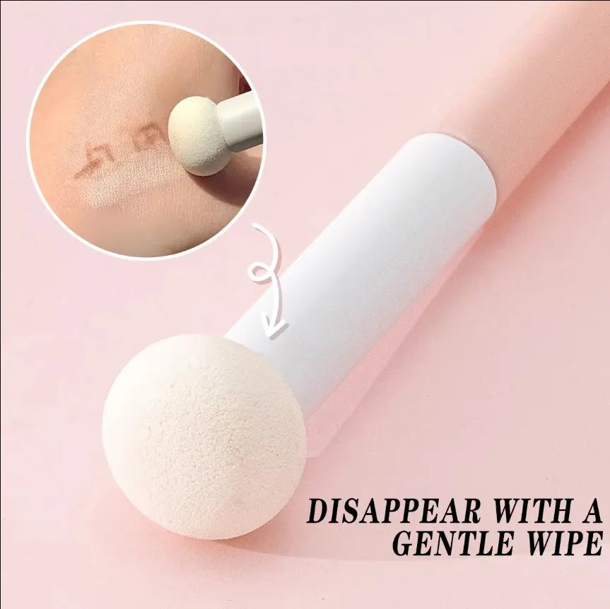 Soft Makeup Brushes Sponge Concealer Brush Lipstick Lip Powder Puff Wet Dry Use Foundation Contour Cosmetic Tools