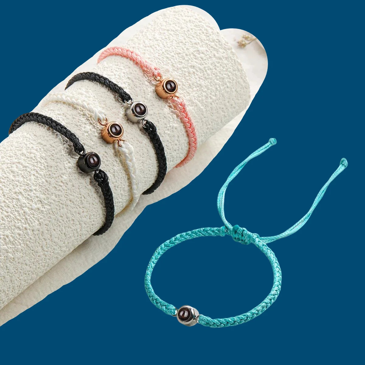 Custom Bracelets with Picture inside Customized Projection Bracelets with Photos Bracelet Personalized Photo Memorial Gifts 2025